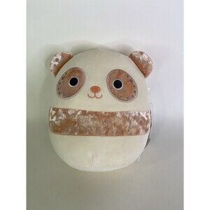 Squishmallows Velvet Squad 8in Bee the Panda Bear Stuffed Plush Toy